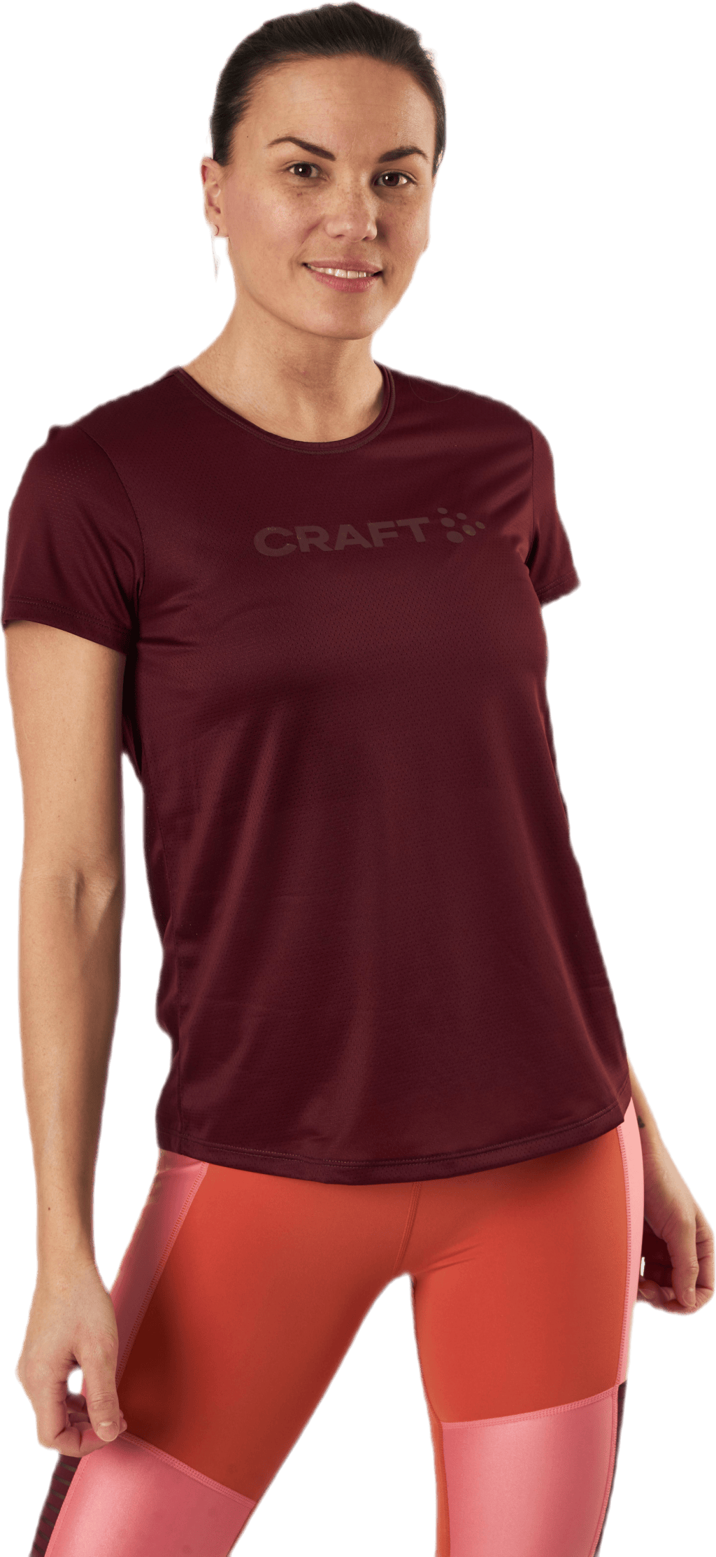 Core Essence SS Mesh Tee Red, Female, Aparelhos, Camisa, Treino, Vermelho, L