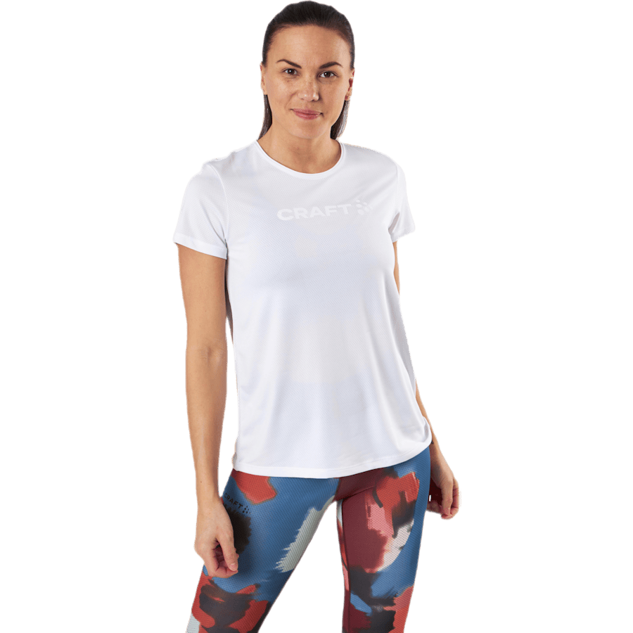 Core Essence SS Mesh Tee White