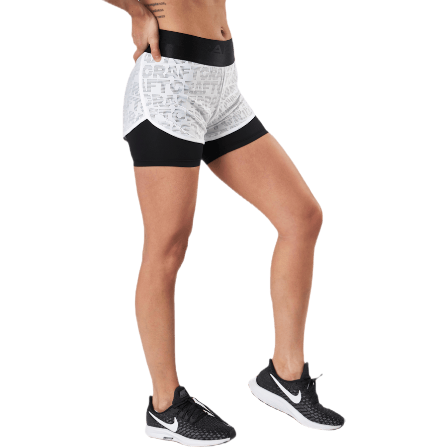 Core Charge Logo Shorts White/Black - Bild 2