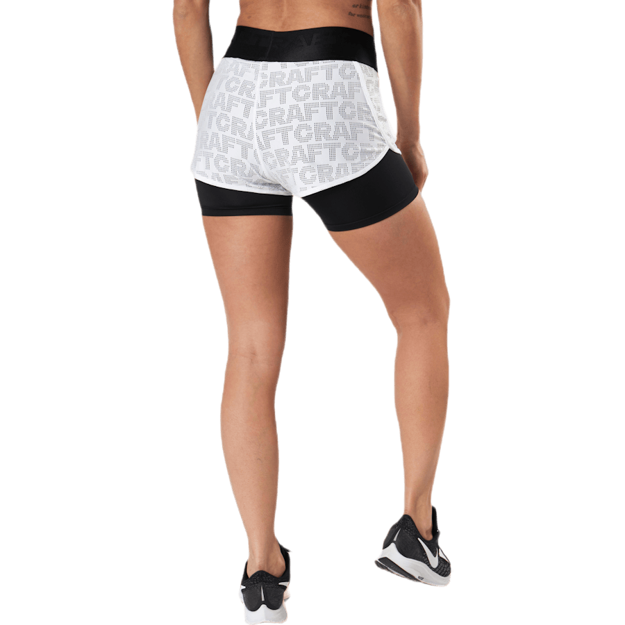 Core Charge Logo Shorts White/Black - Bild 3