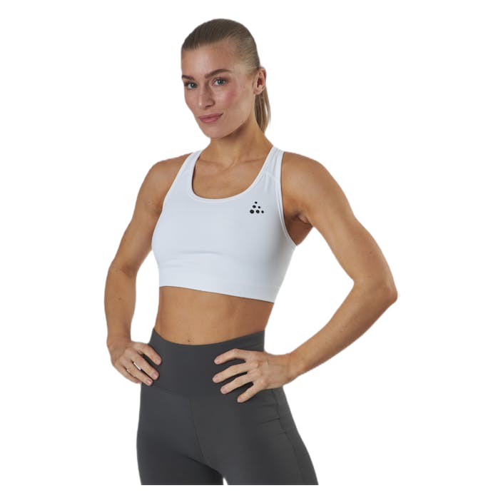 Training Classic Bra White, Female, Apparels, Sports Bras, Running, White, XL