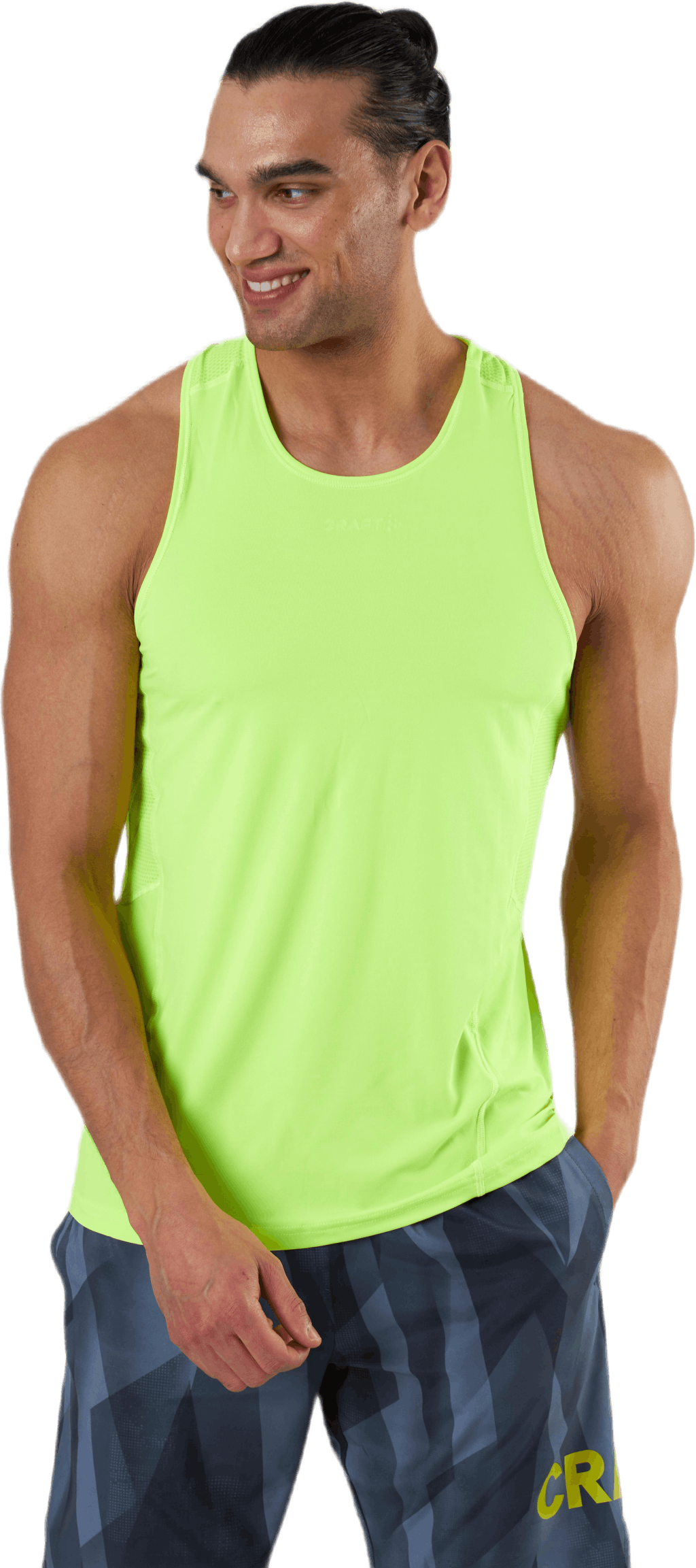 ADV Essence Singlet Yellow, Male, Kleding, Tops, Training, Geel, S