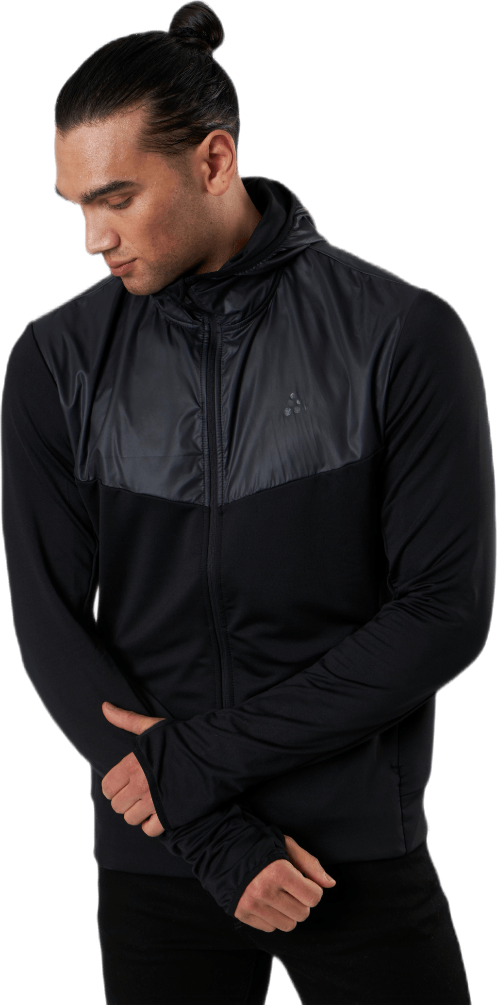 ADV Charge Jersey Hood Jacket Black, Male, Apparels, jackets, Workout, Black, S