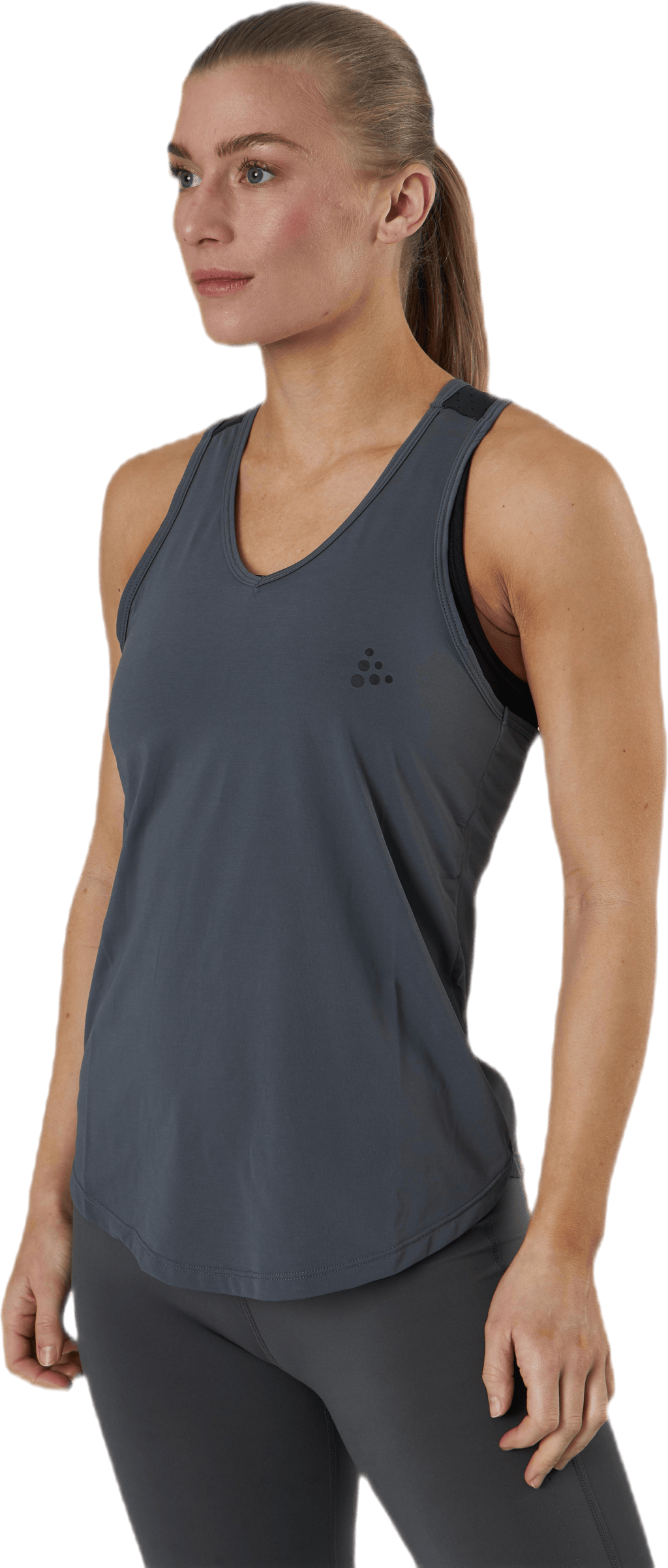 ADV Charge Perforated Singlet Black/Grey, Female, Apparels, T-shirt, Workout, Black/Grey, L