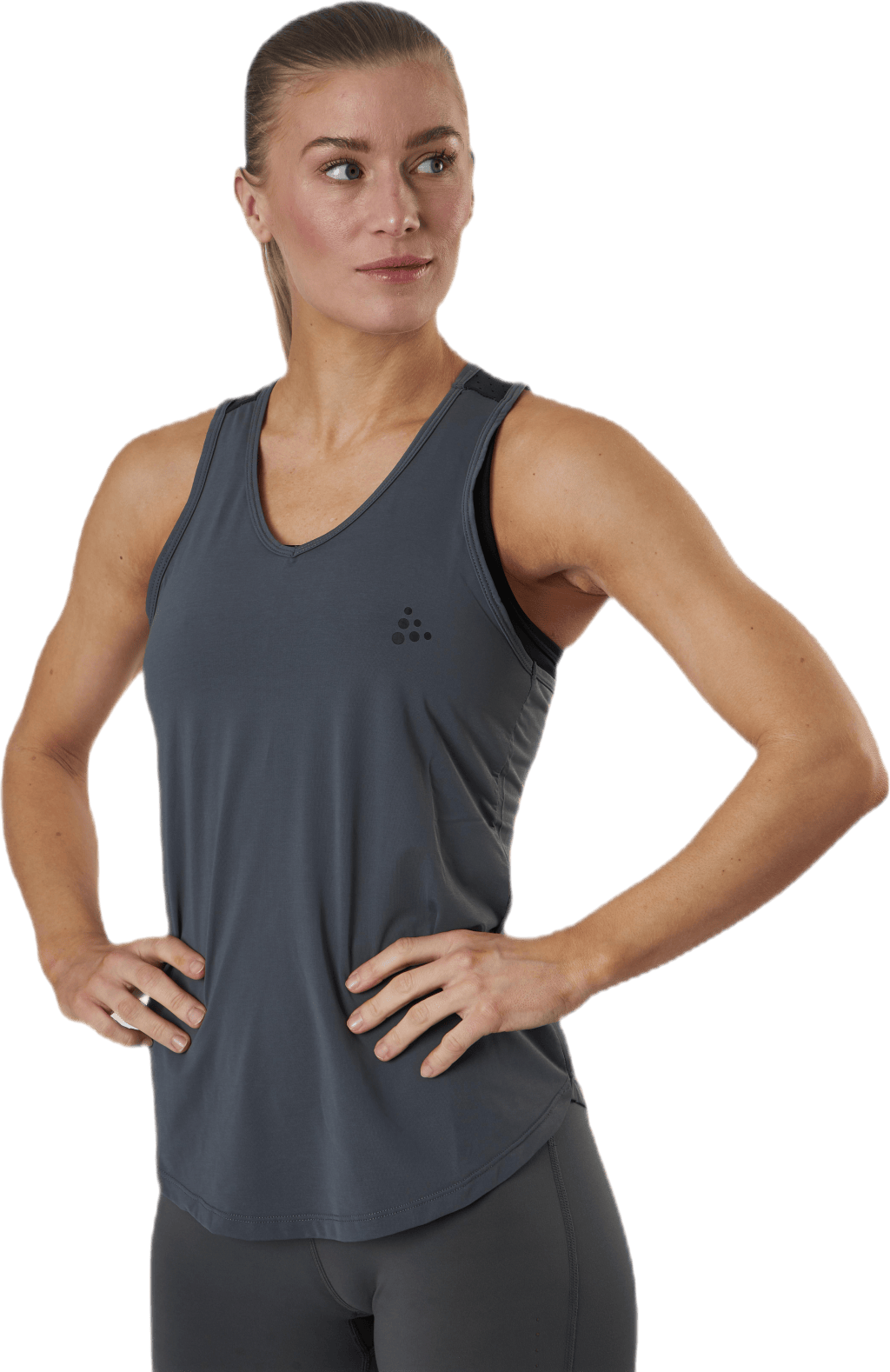 ADV Charge Perforated Singlet Black/Grey - Bild 2