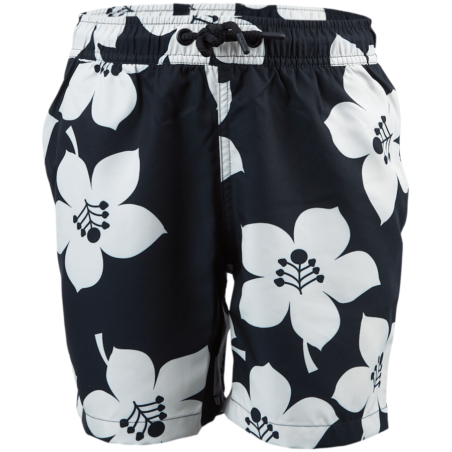 Jr Loose Kenny Swimshorts White/Black