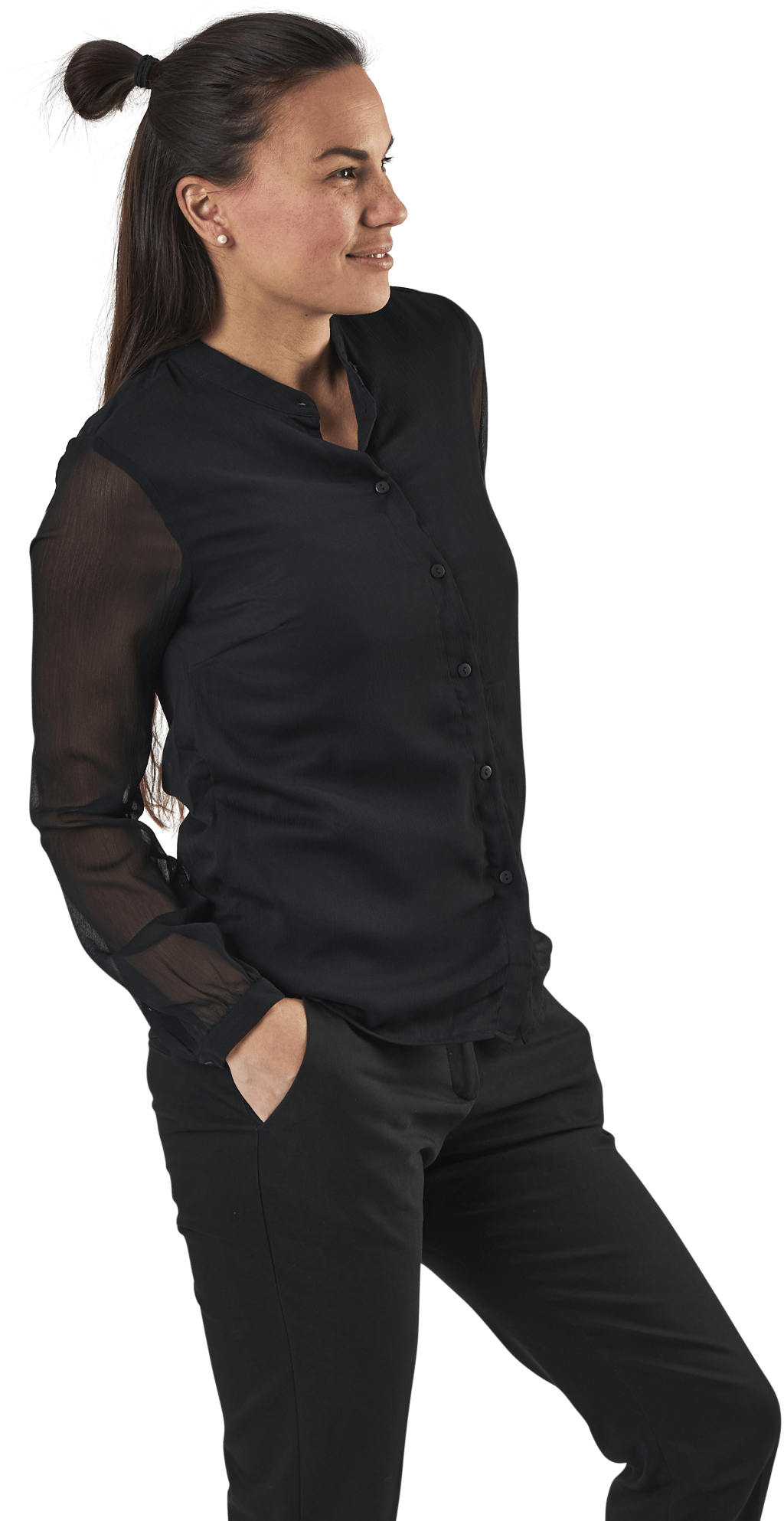 Blume Ls Shirt Black - Bild 4