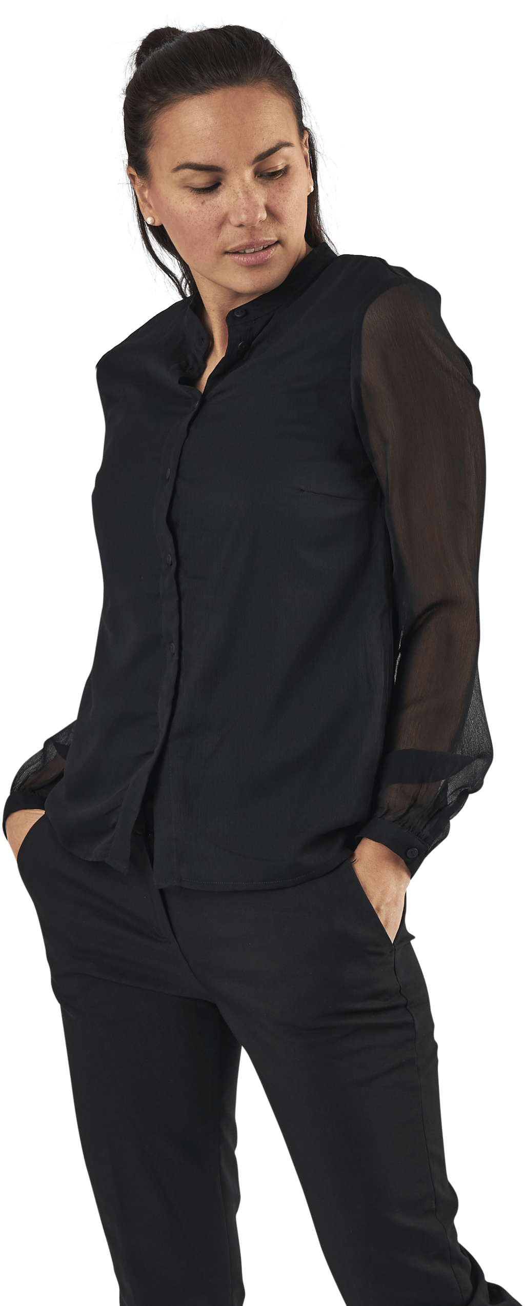 Blume Ls Shirt Black - Bild 5