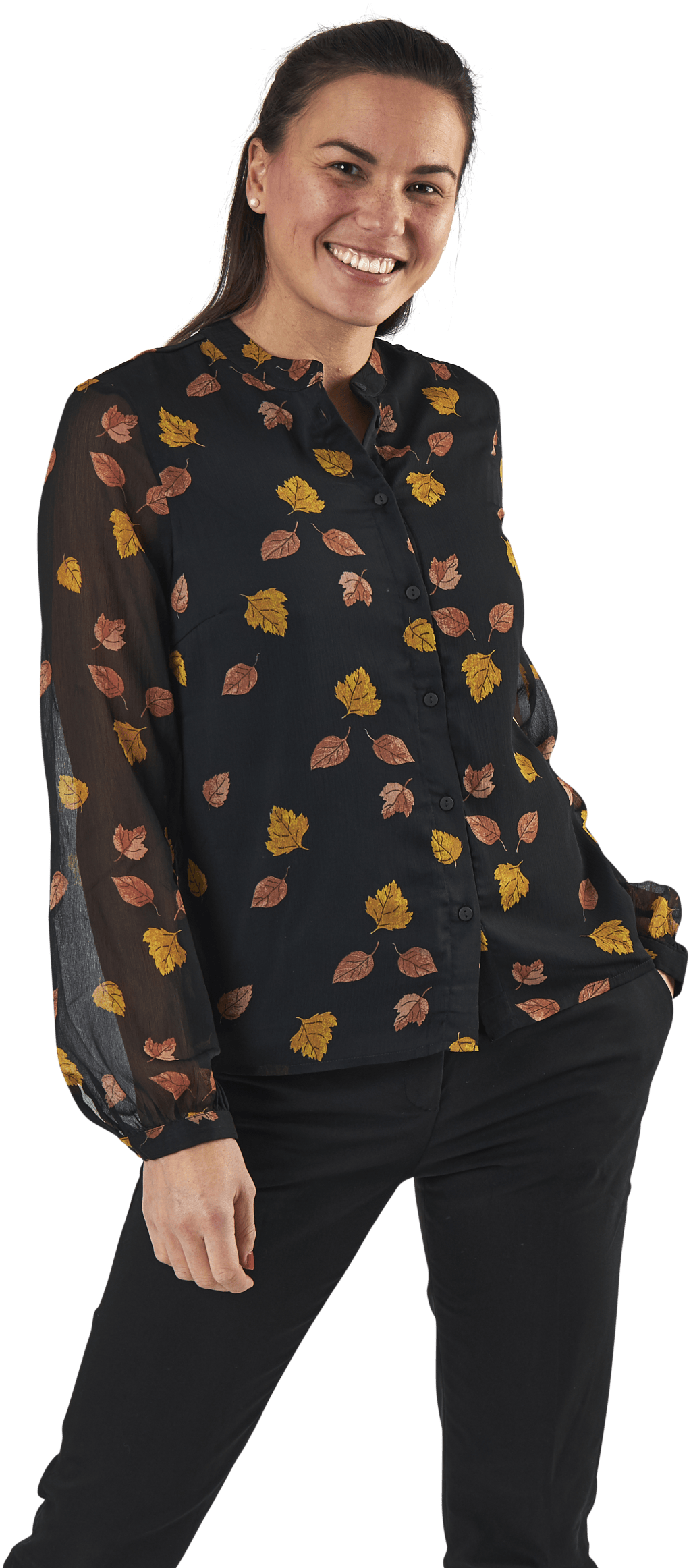 Blume Ls Shirt Black, Female, Ropa, Camisas, Negro, XS