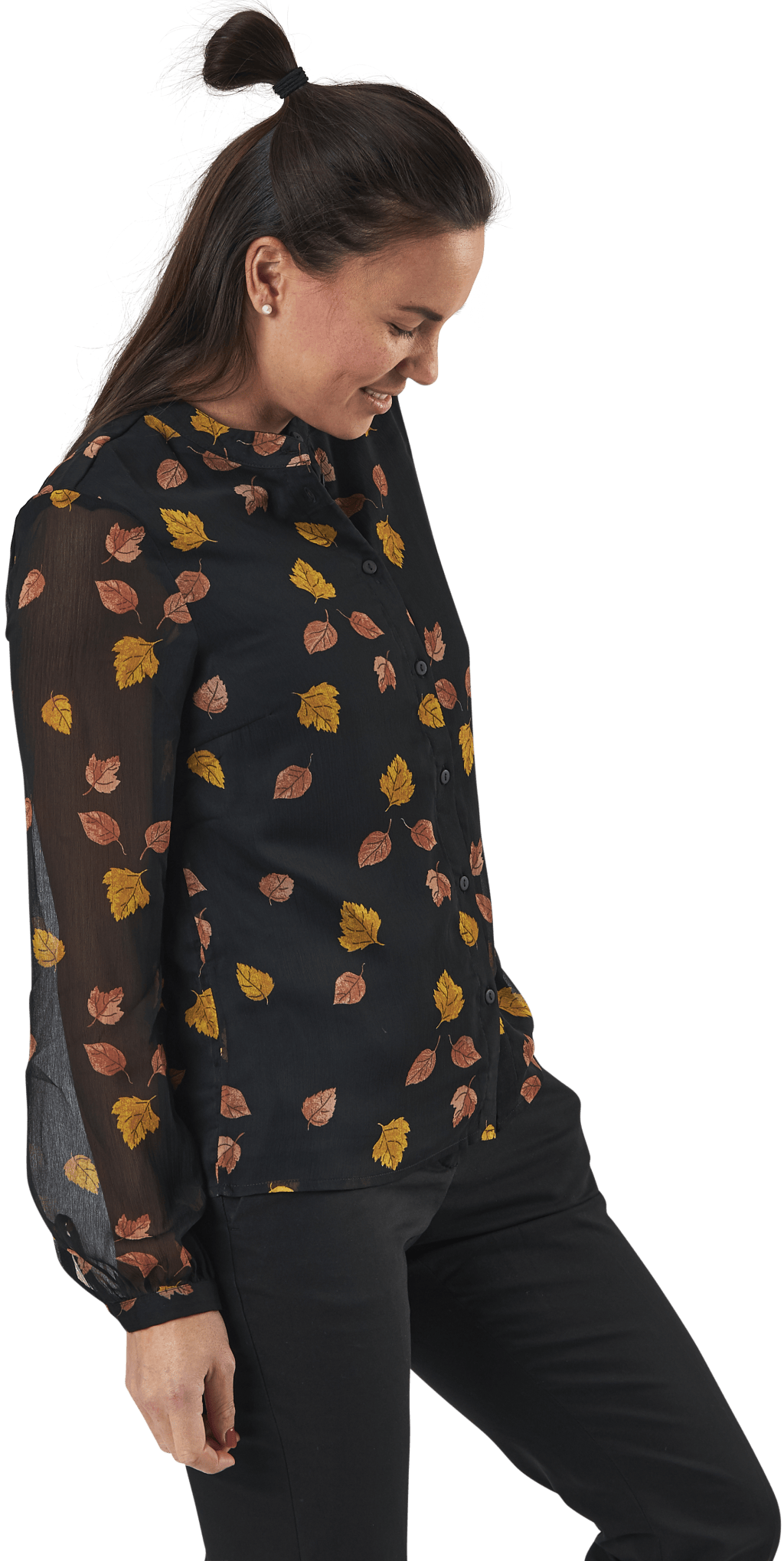 Blume Ls Shirt Black - Bild 2