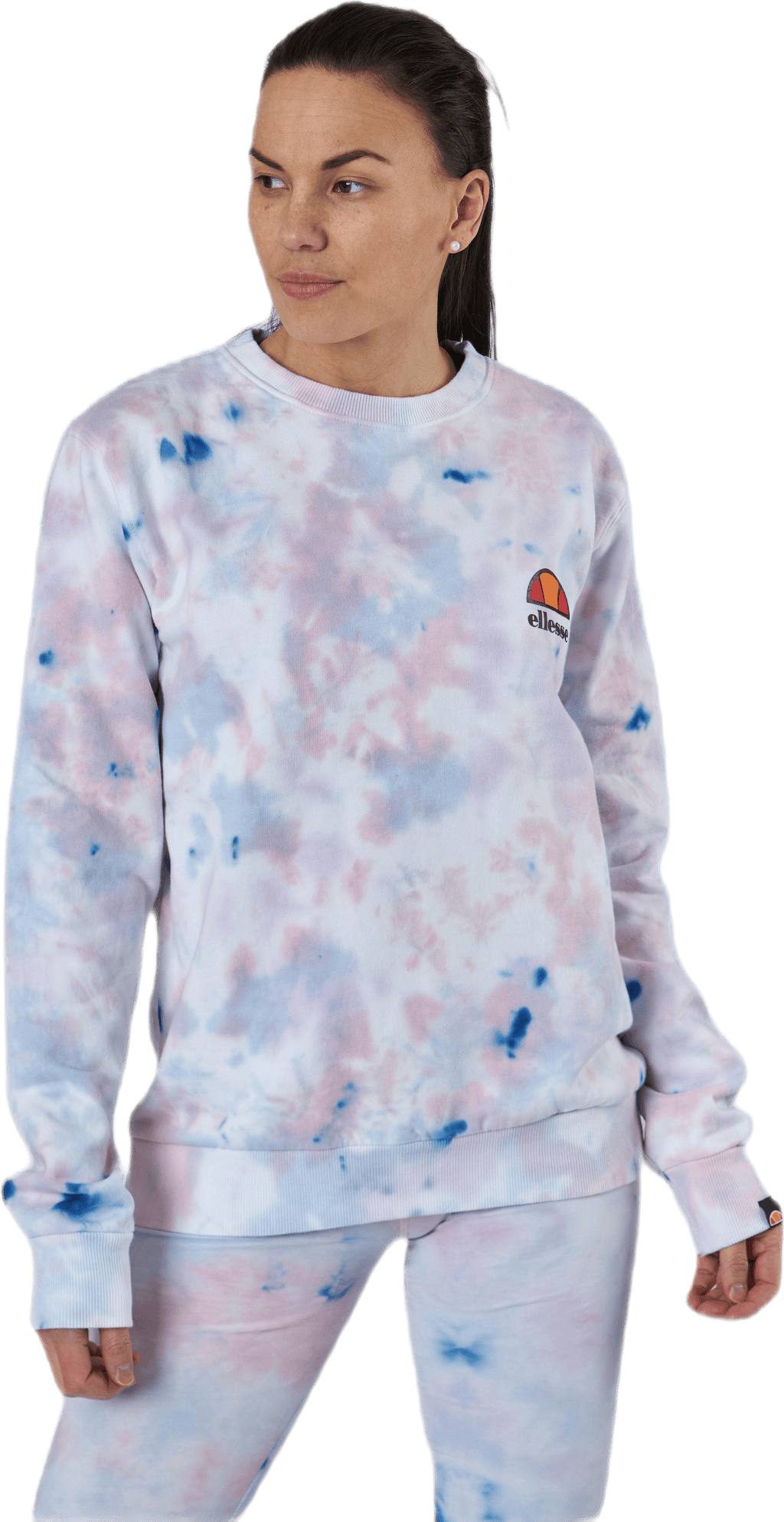 El Haverford Tie Dye Sweatshirt White, Female, Ropa, Camisas, Blanco, L