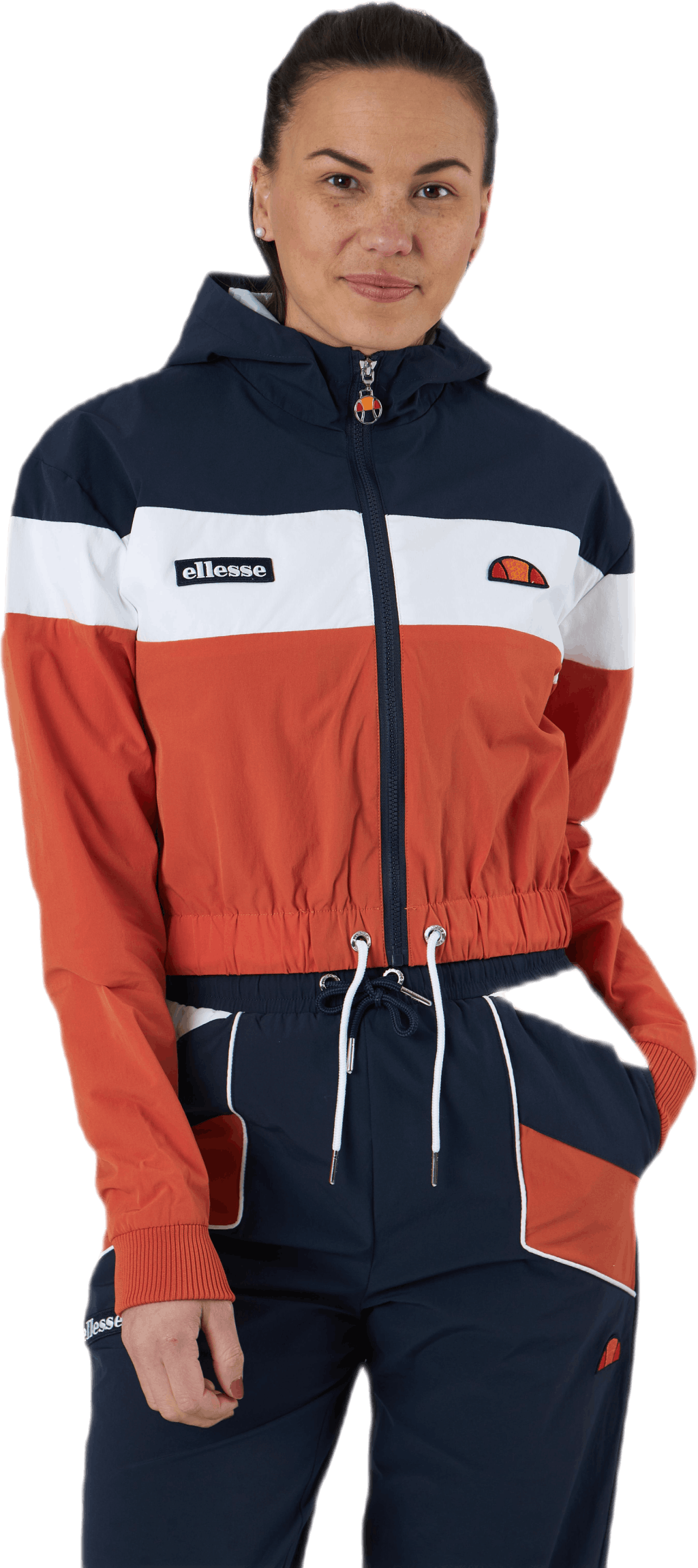 El Sambry Crop Track Top Orange, Female, Apparels, jackets, Orange, M