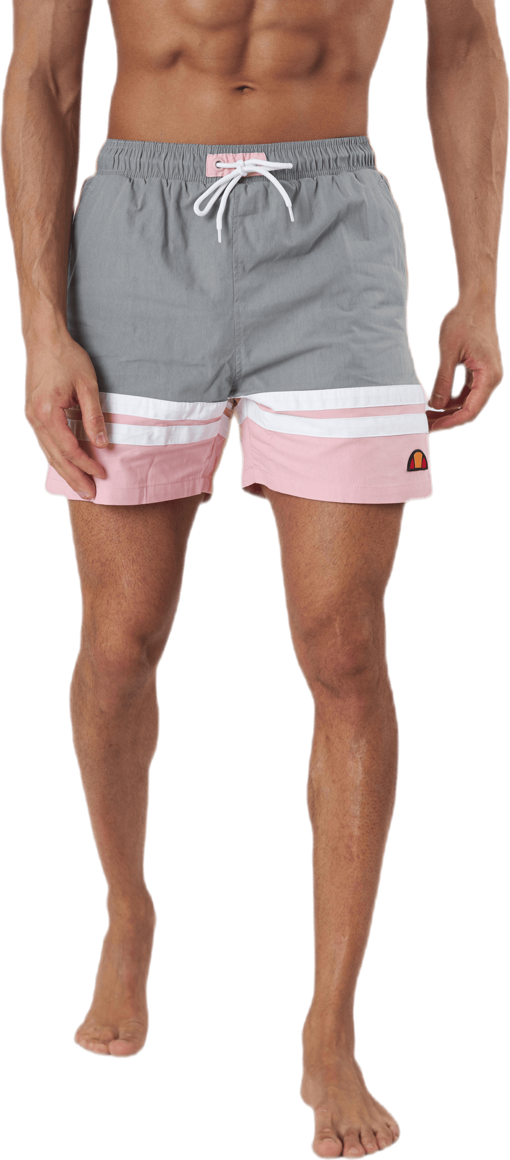 El Cefalu Swim Short Grey, Male, Ropa, Trajes de baño, Natación, Gris, S