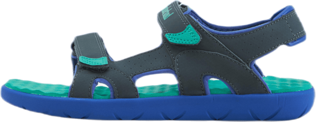 Perkins Row 2-Strap Jr Grey, Unisex, Shoes, Sandals and Slippers, Grey, UK 4