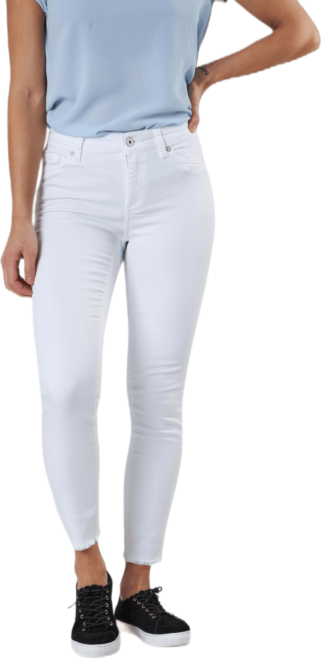 Blush Life Mid Sk Raw Ank White