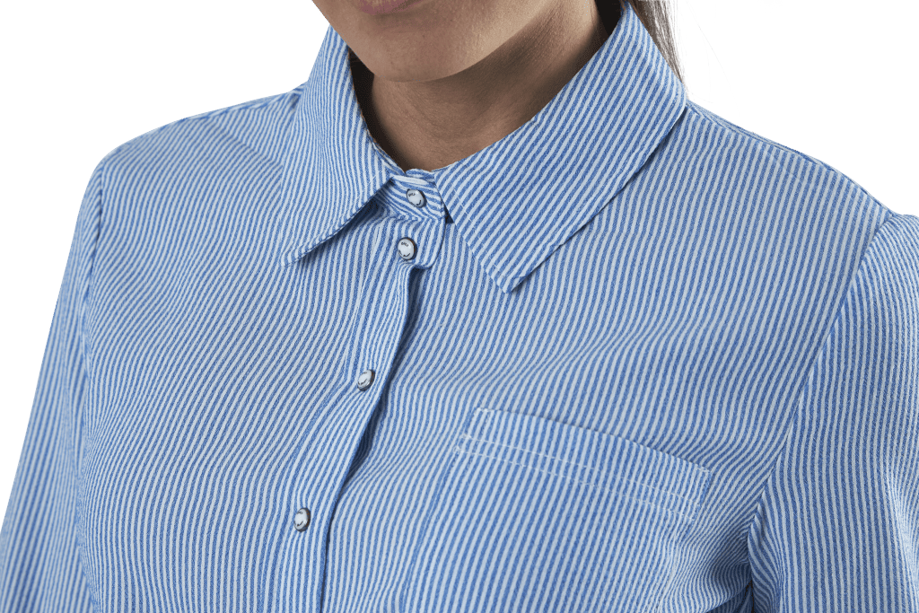 Lecey Ls Stripe Knot Dnm Shirt White - Bild 4