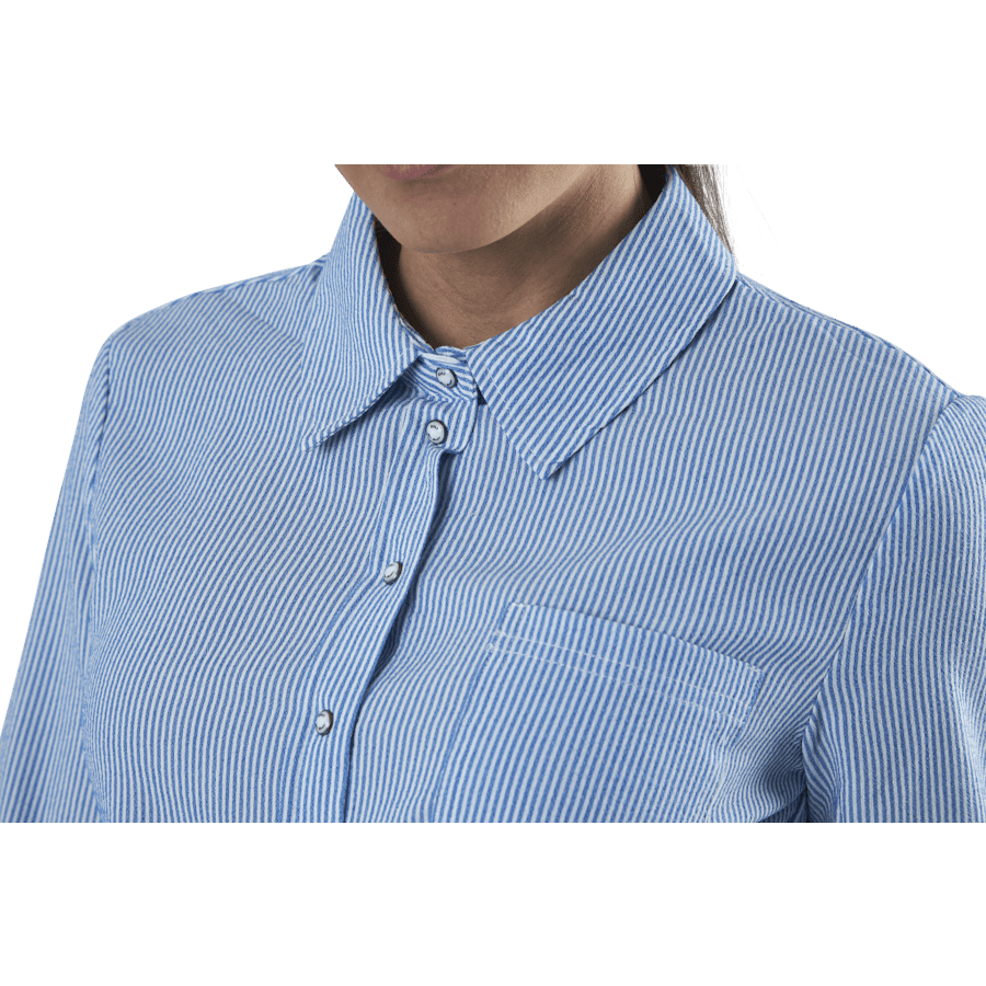 Lecey Ls Stripe Knot Dnm Shirt White - Bild 4