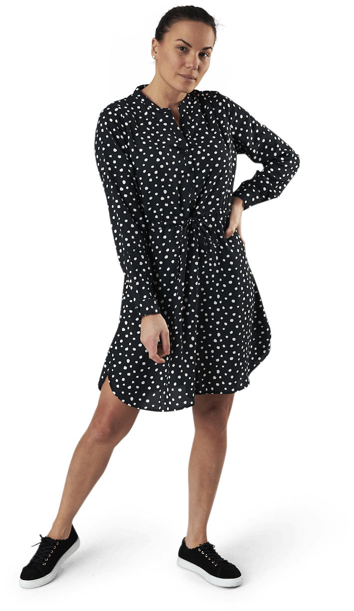 Cory L/S V-Neck Tunic Wvn Black, Female, Vêtements, jupes et robes, Noir, XS