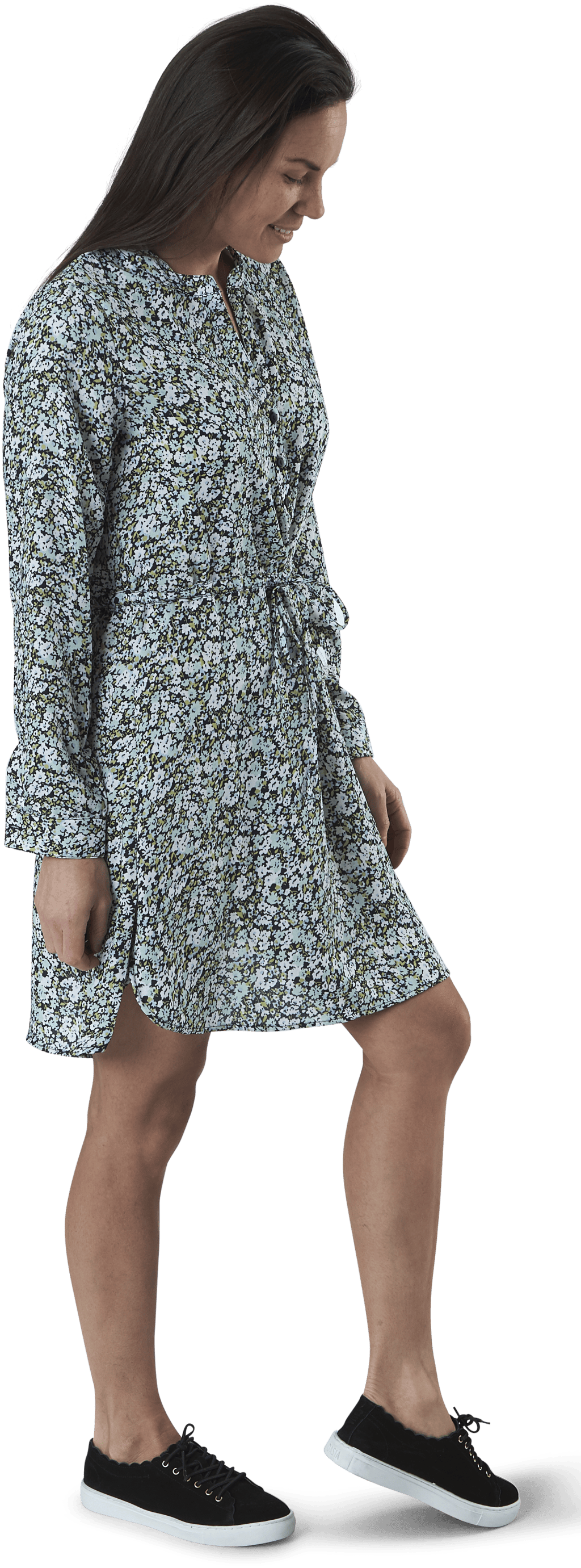 Cory L/S V-Neck Tunic Wvn Blue - Bild 2