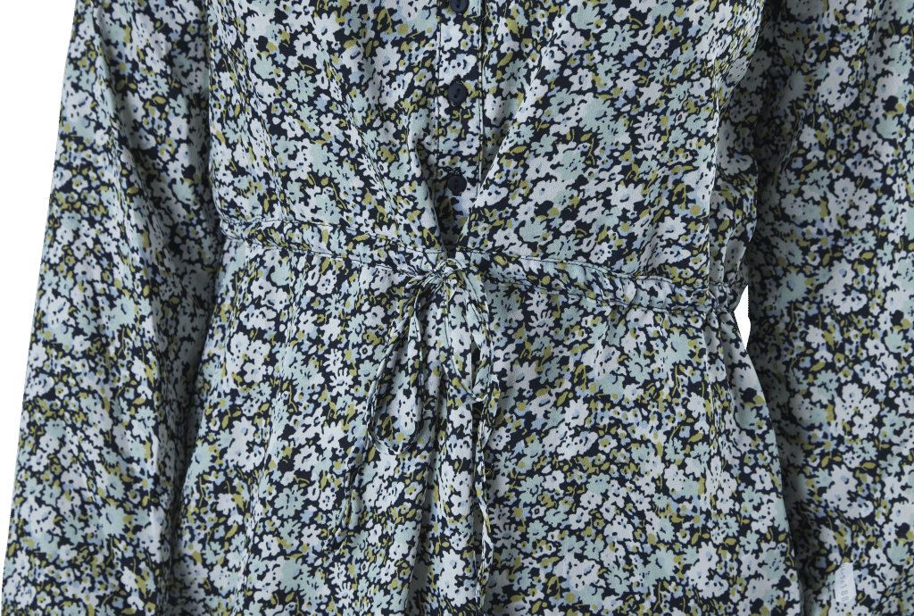 Cory L/S V-Neck Tunic Wvn Blue - Bild 5