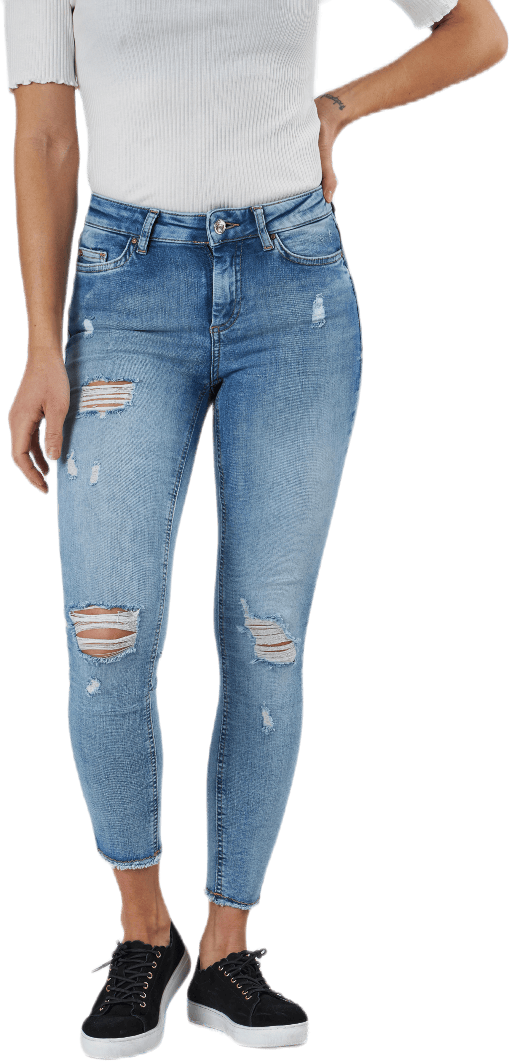 Blush Mid Denim Light Blue Denim