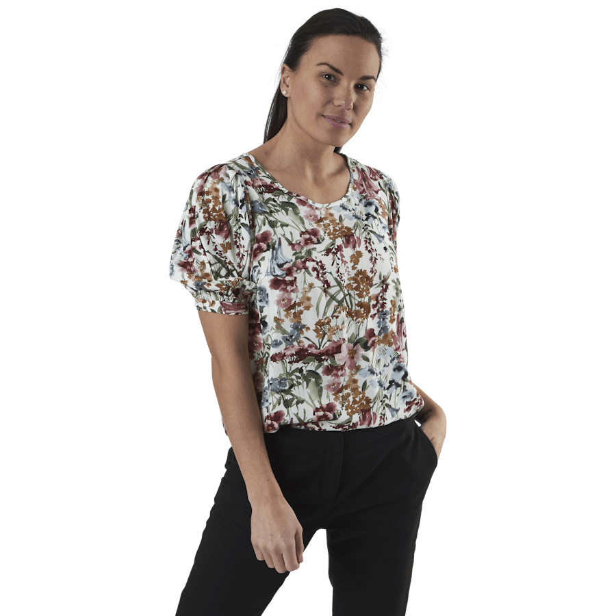 Karma Life 2/4 Aop Top Wvn White