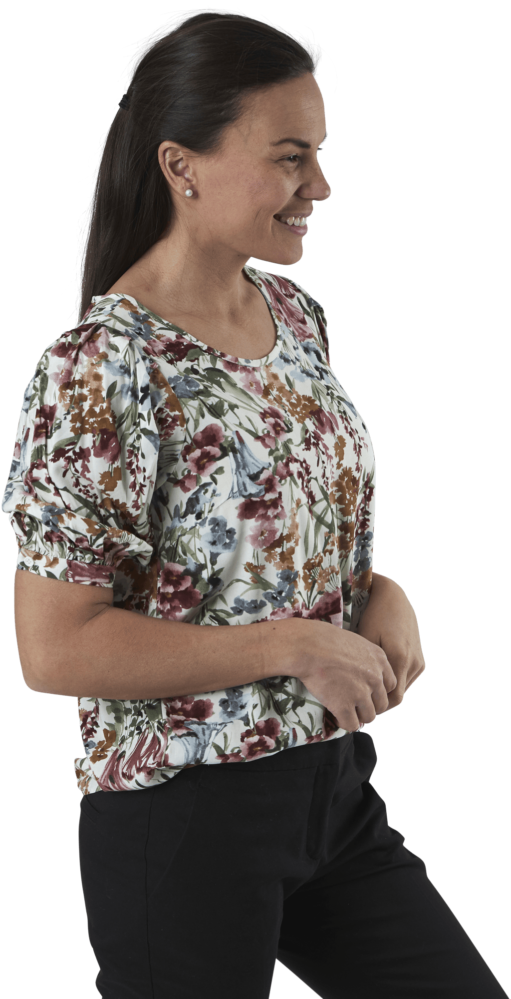 Karma Life 2/4 Aop Top Wvn White - Bild 2