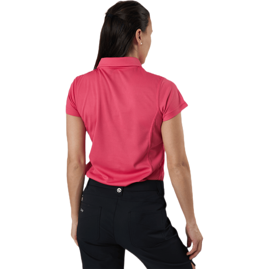 Macy Cap/S Polo Shirt Red - Bild 3