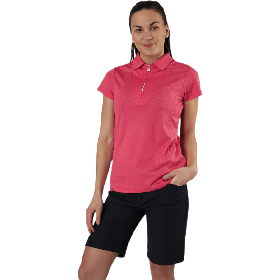 Macy Cap/S Polo Shirt Red - Bild 4