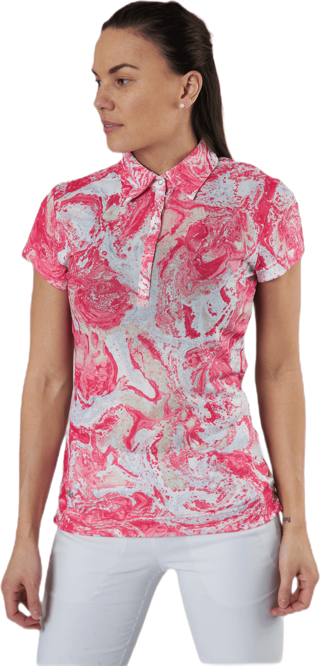 Adelina Cap S Polo Shirt Red - Bild 4