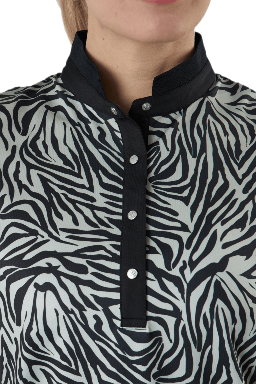 Tiana Cap Polo Shirt Black - Bild 5