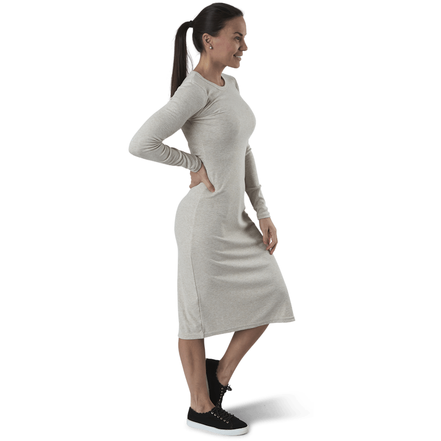 Quinn Rib Dress Beige - Bild 2