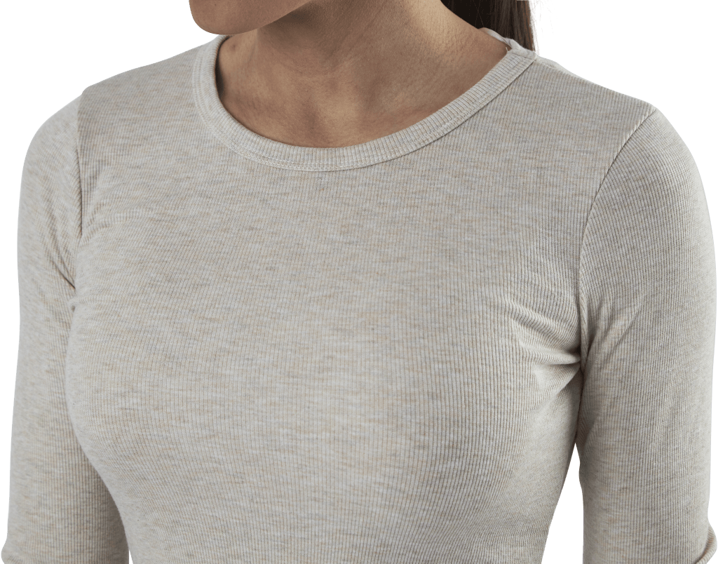 Quinn Rib Dress Beige - Bild 5