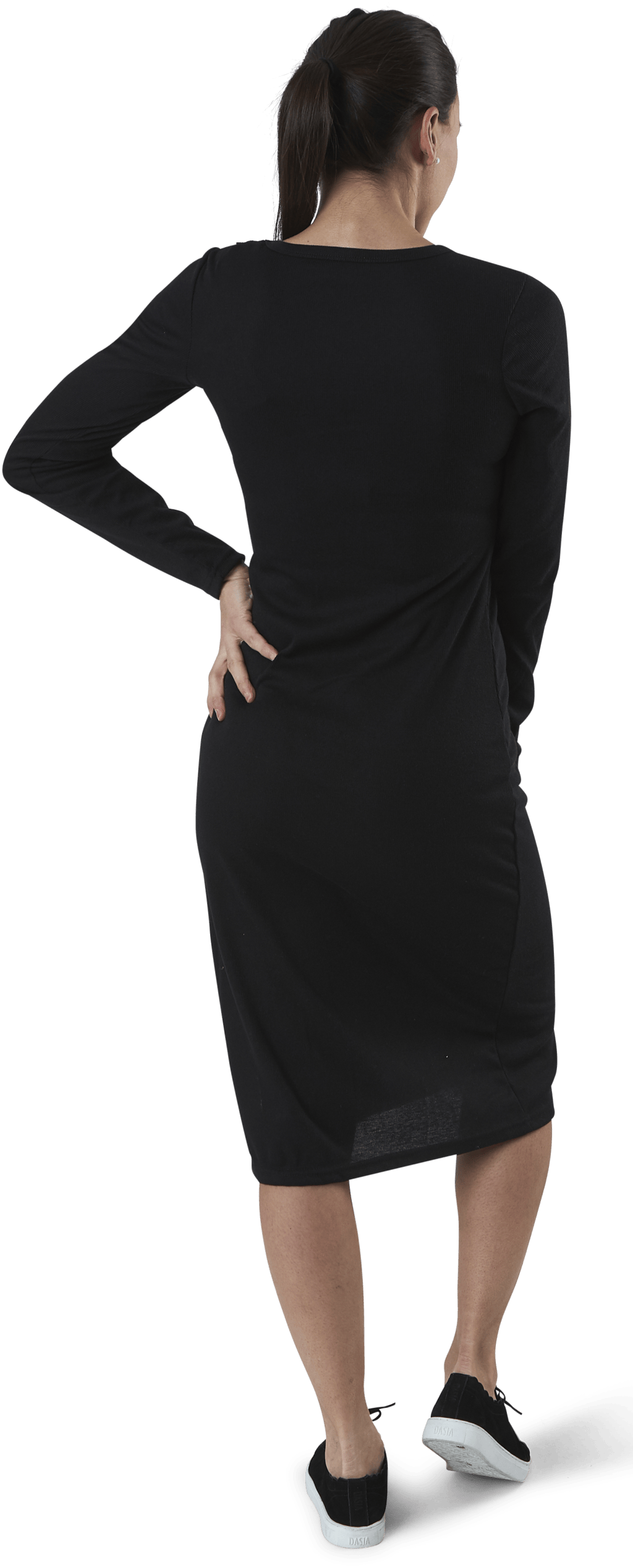 Quinn Rib Dress Black - Bild 3