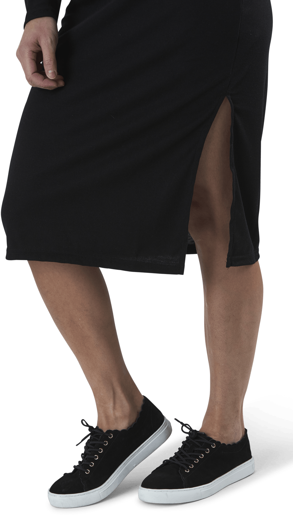 Quinn Rib Dress Black - Bild 4