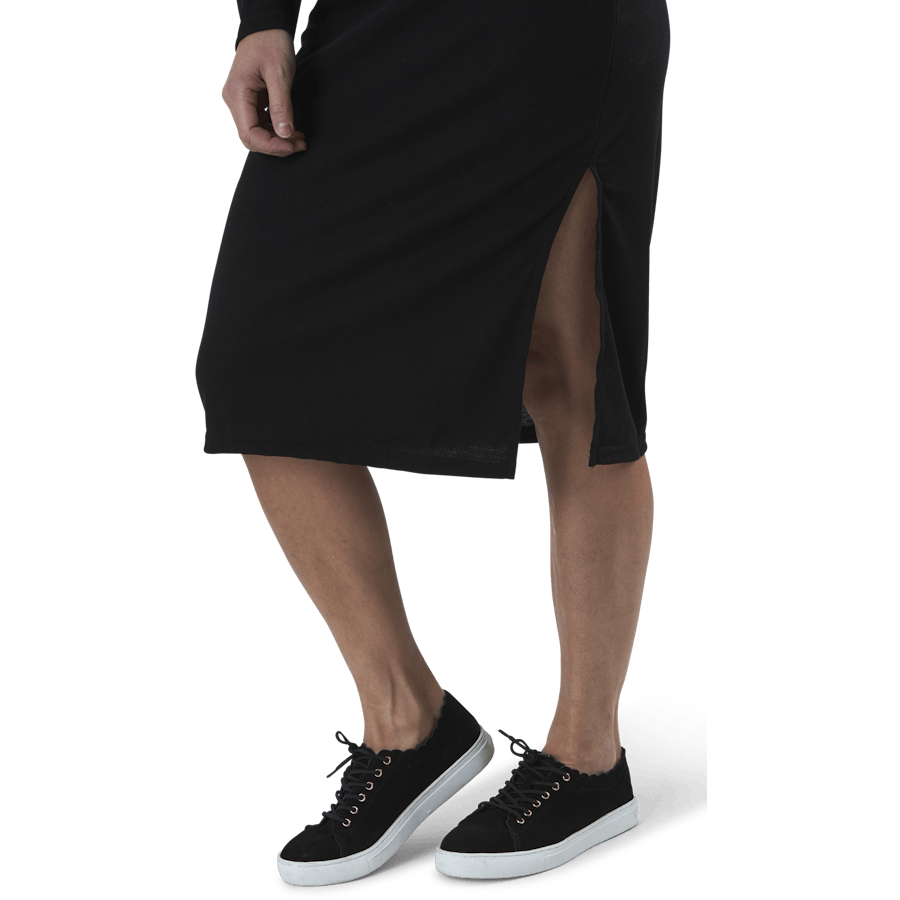 Quinn Rib Dress Black - Bild 4