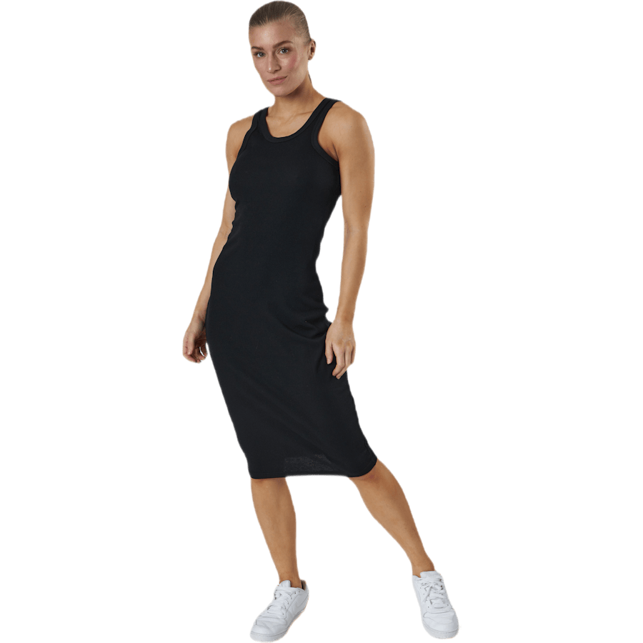 Hazel Rib Tank Dress Black