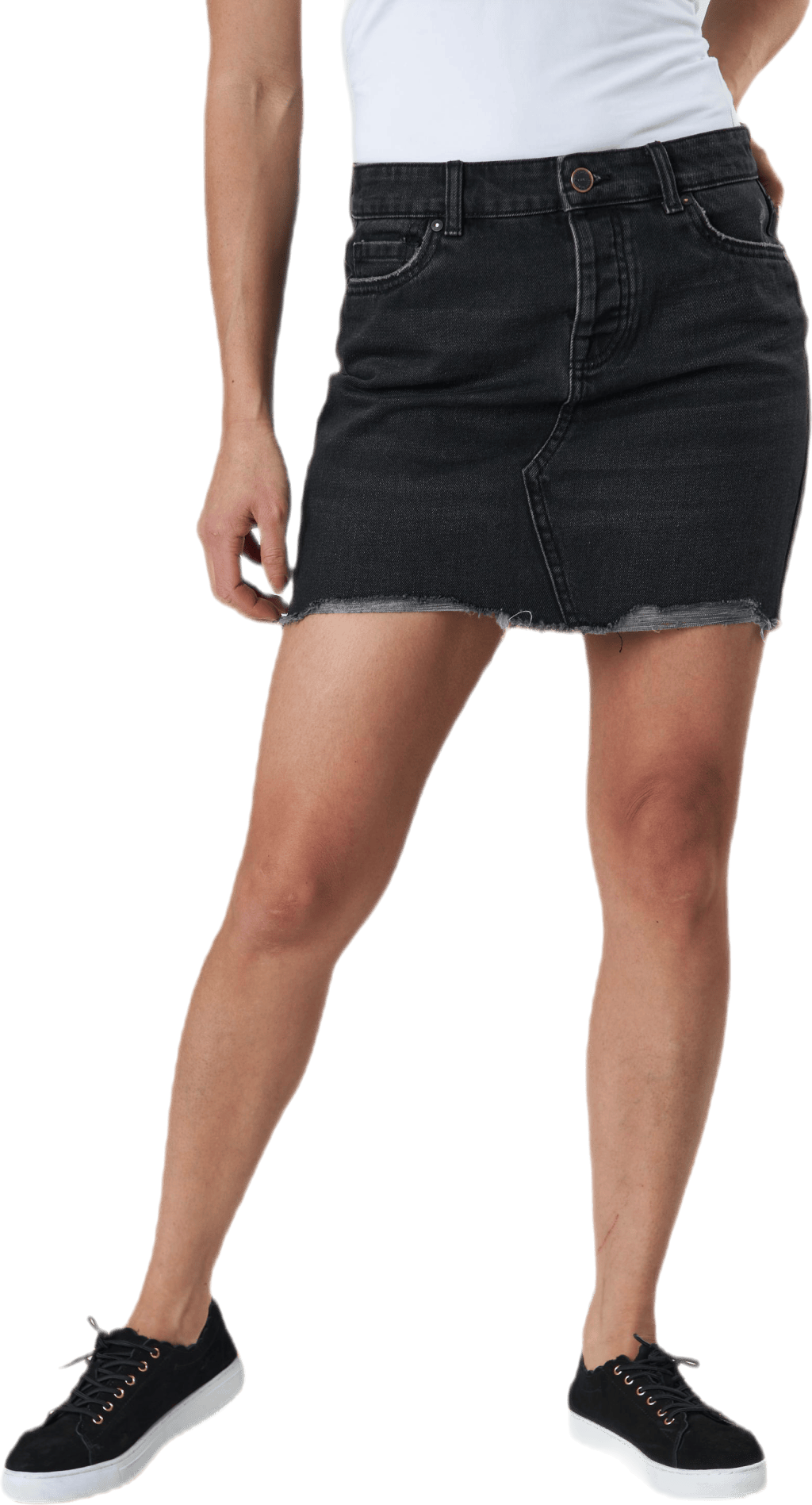 Sky Life Reg Skrt Raw Dest Black, Female, Abbigliamento, gonne e vestiti, Nero, 38