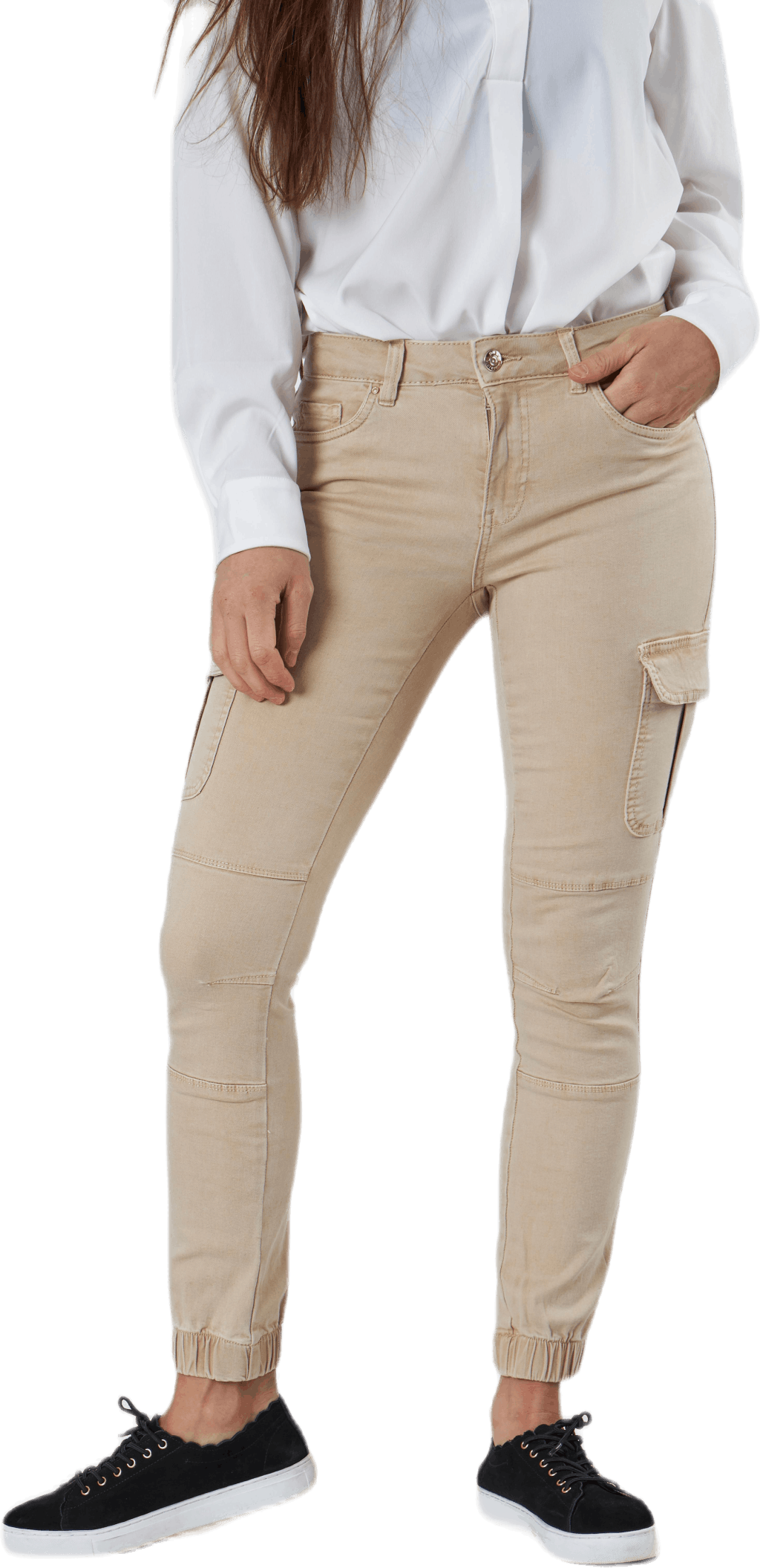 Missouri Reg Ank Life Cargo Beige, Female, Kläder, Byxor, Beige, 34"/32"