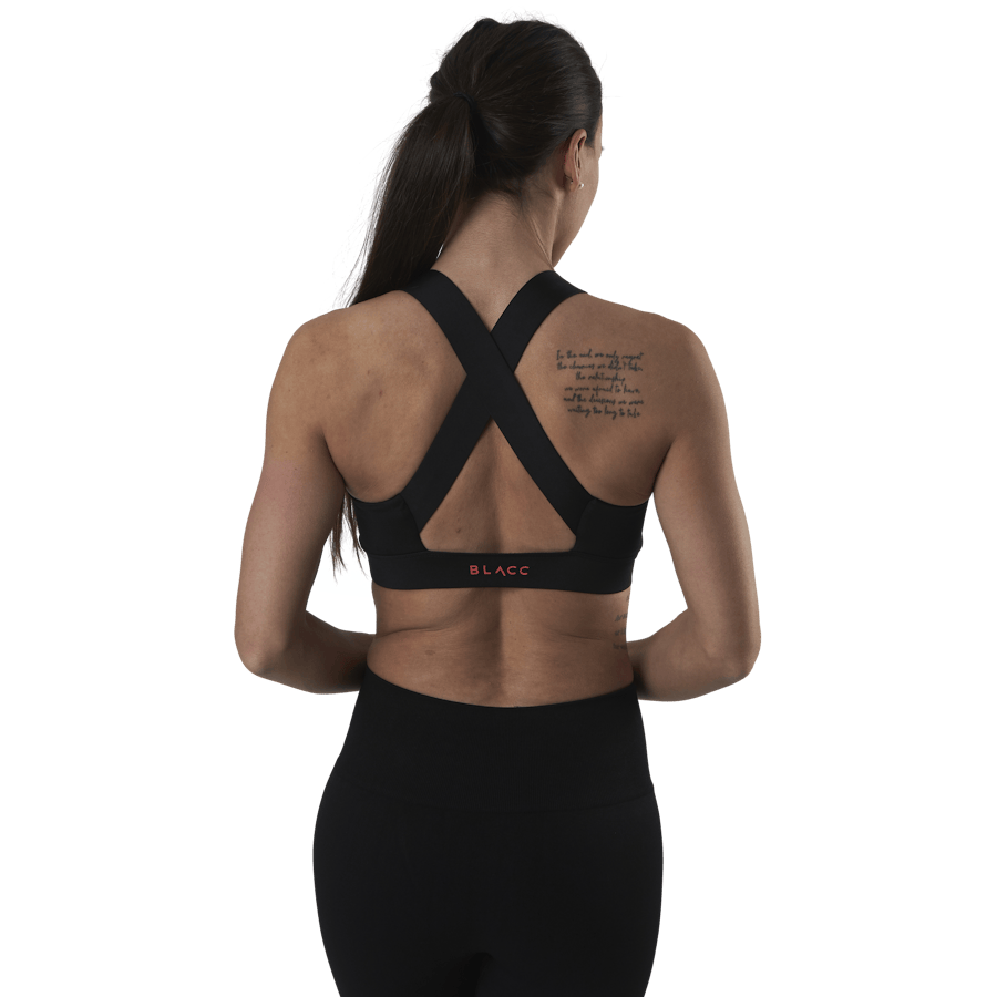 Cross Back Bra Black - Bild 3