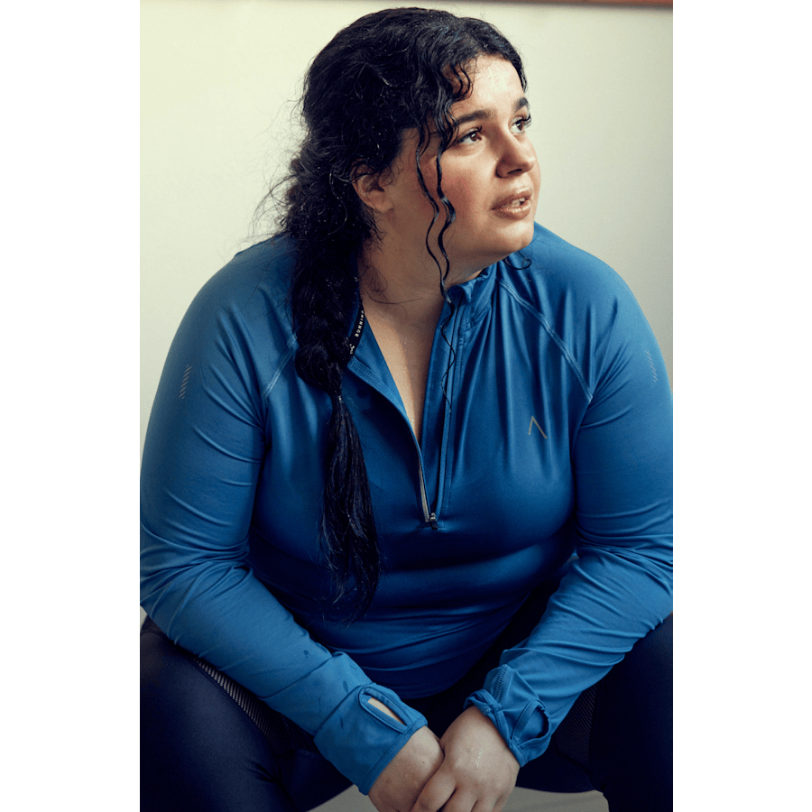 Lara LS Sweater Blue