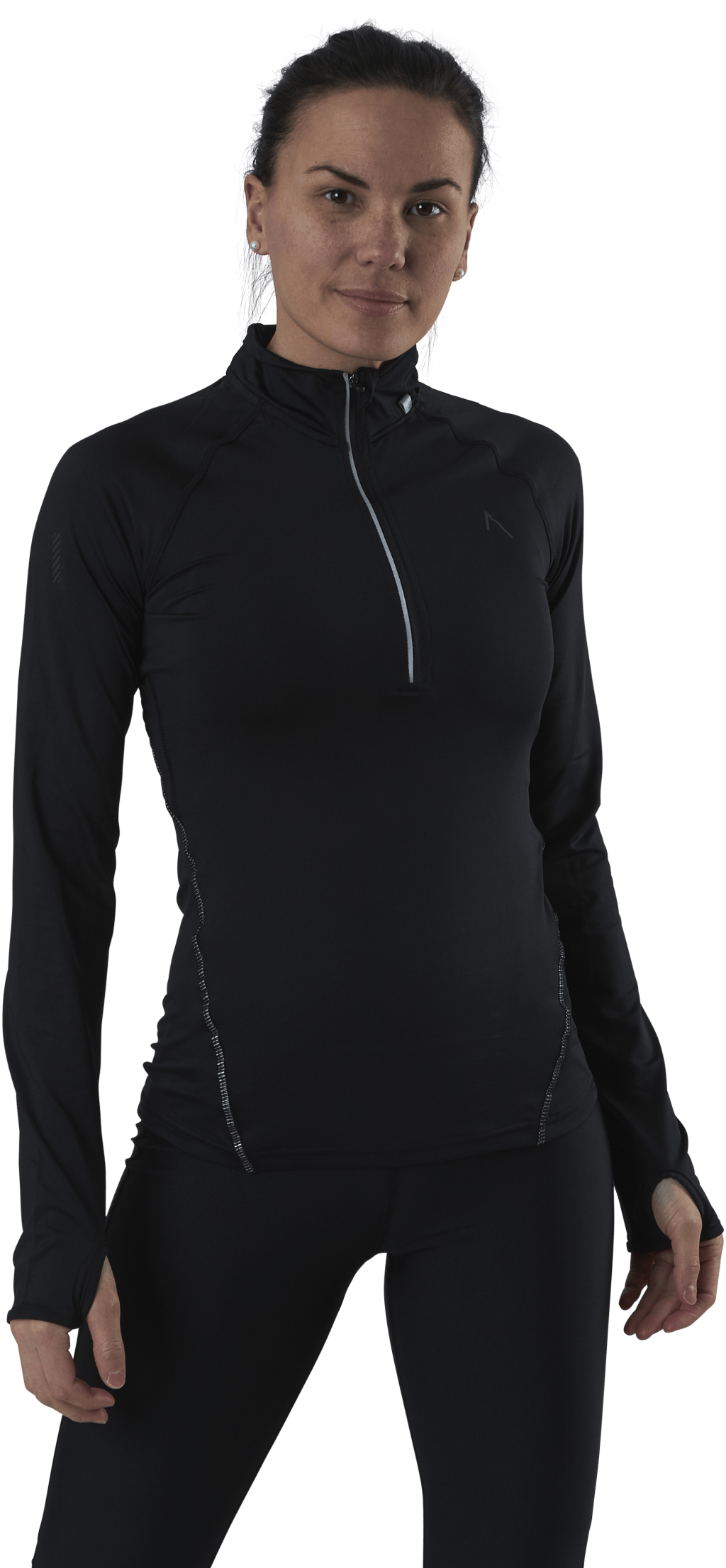Lara LS Sweater Black, Female, Apparels, Shirts, Running, Black, L