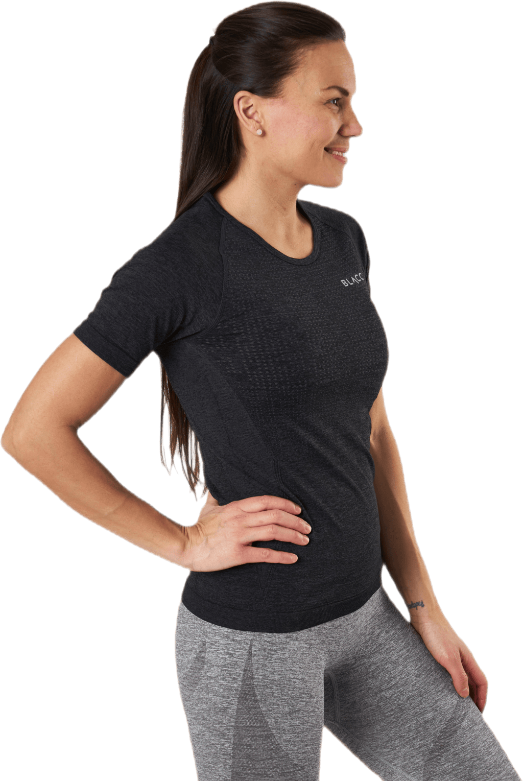 Thea Seamless Tee Black - Bild 2