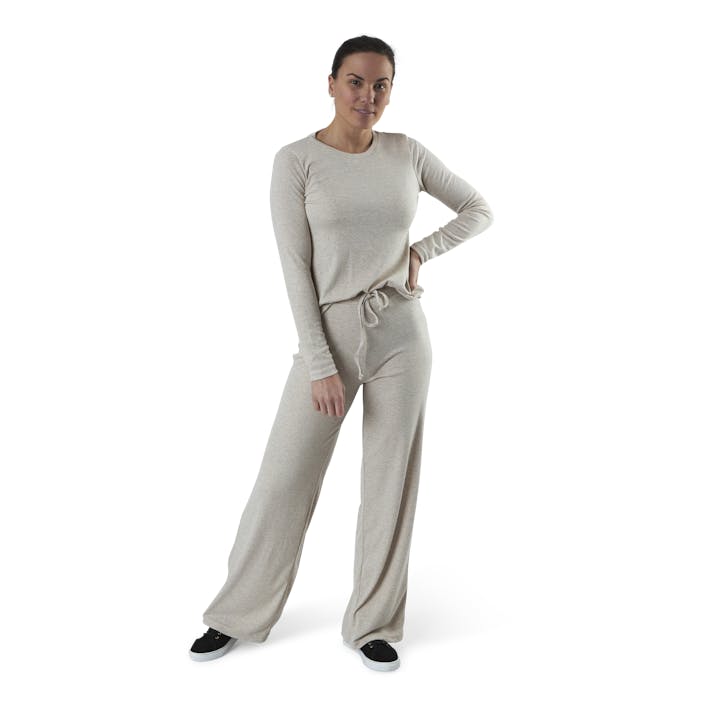 Cara Rib Set Beige, Female, Apparels, tracksuits & sets, Beige, L