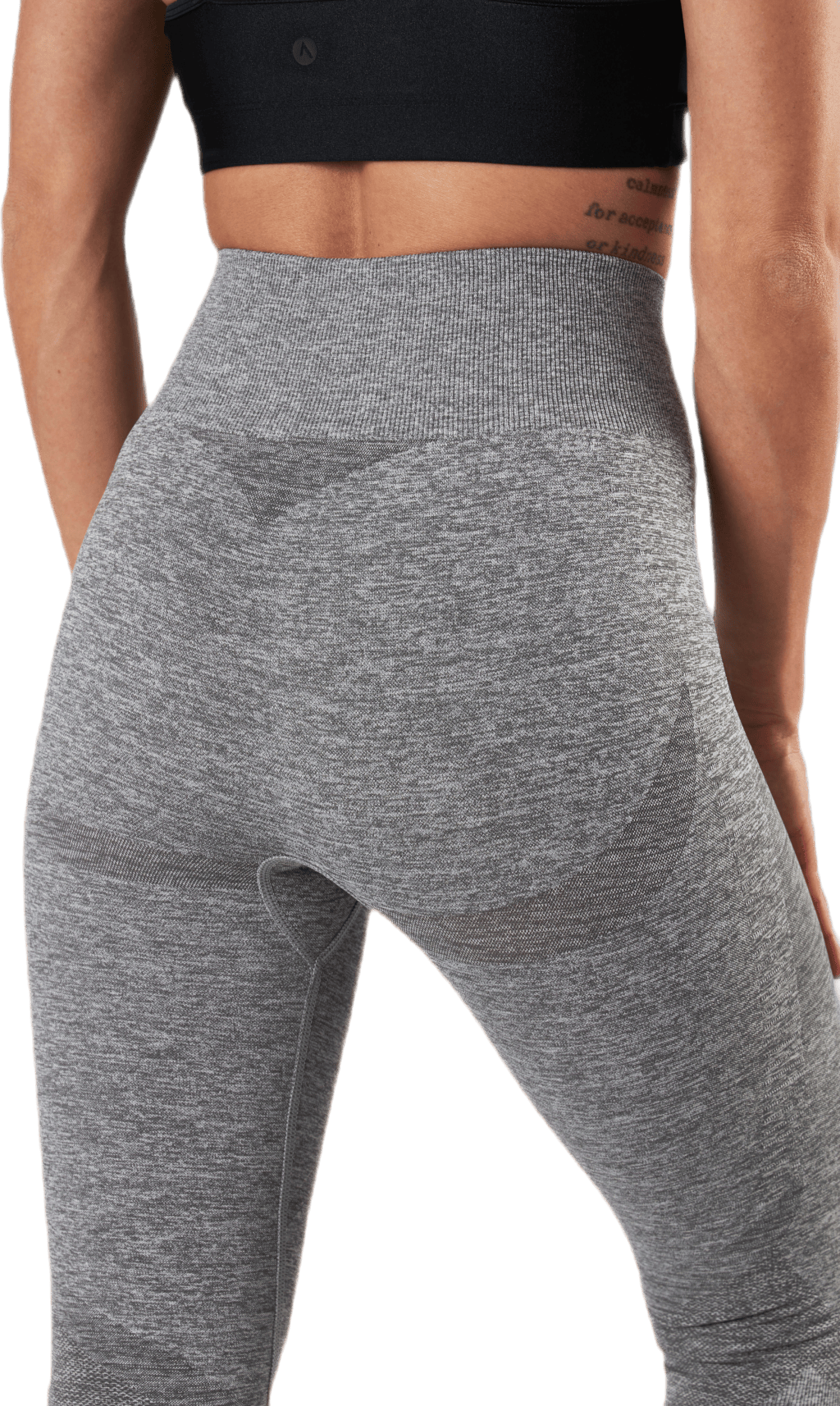 Fitness Melange Tights Grey - Bild 4