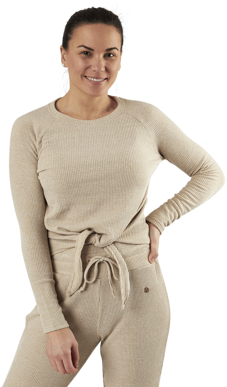 Studio Rib Sweater Beige