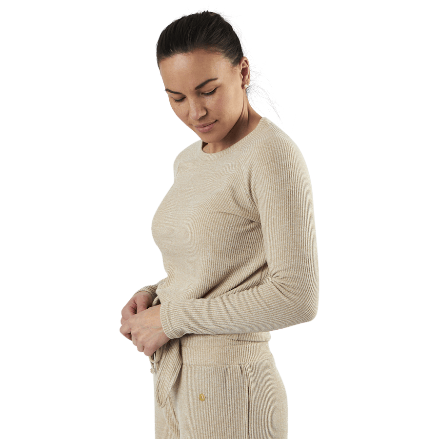 Studio Rib Sweater Beige - Bild 5