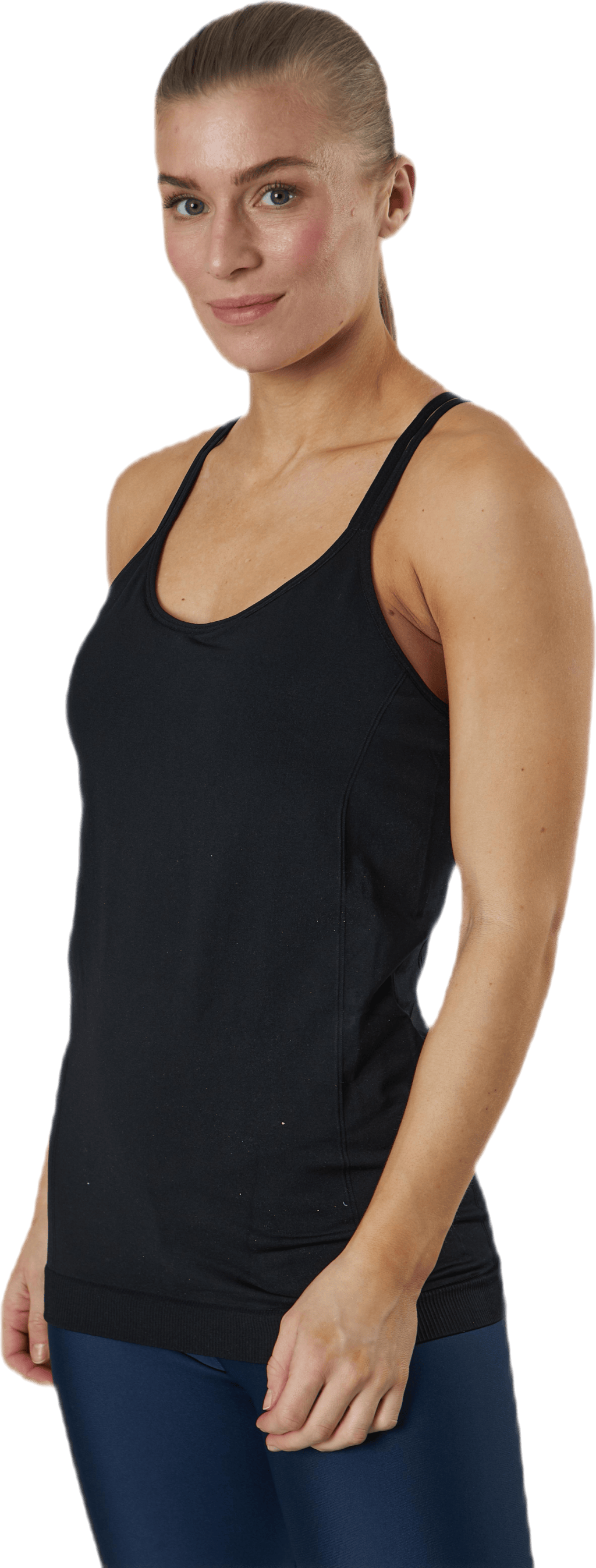Sun Seamless Tank Top Black
