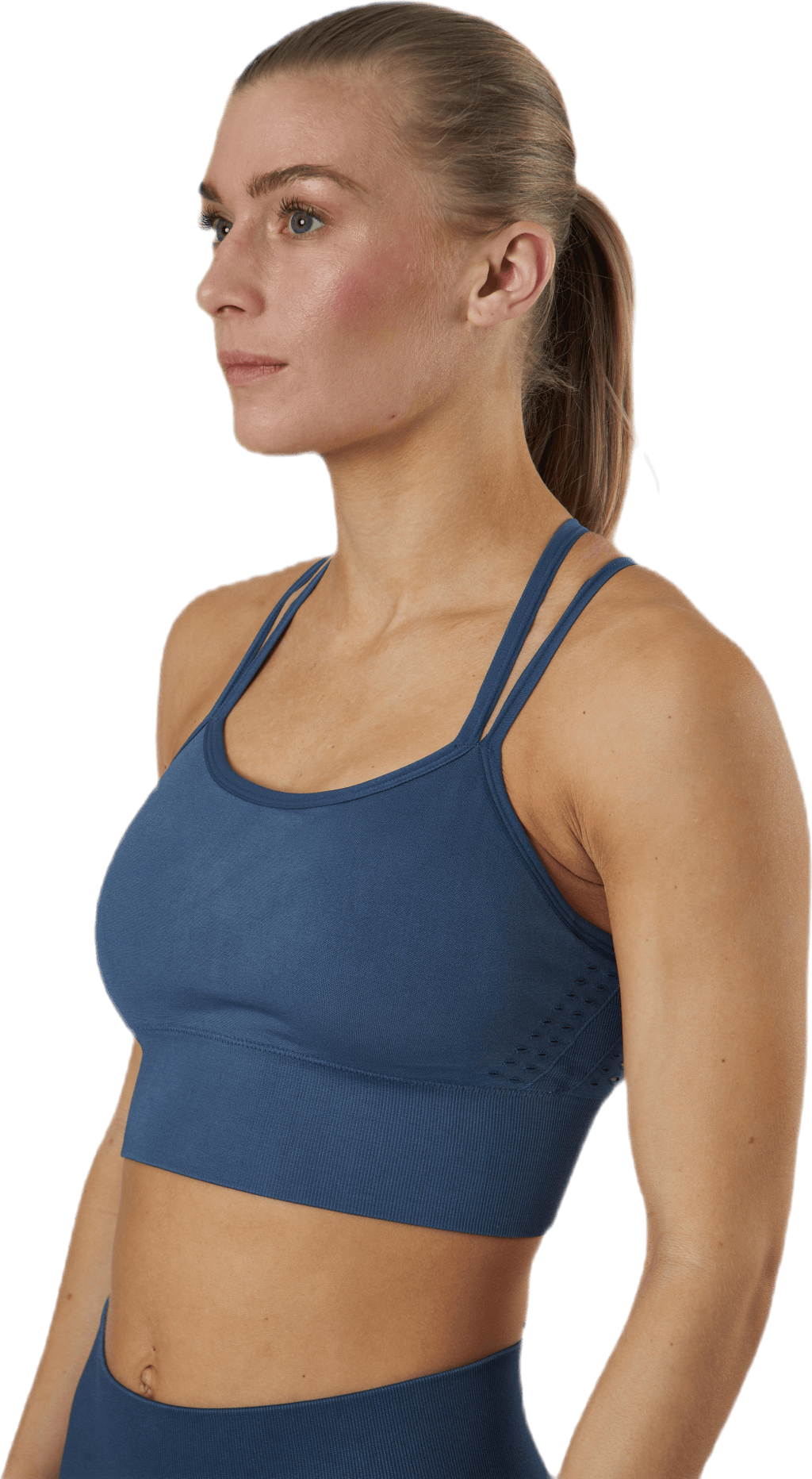 Vinyasa Seamless Bra Blue, Female, Apparels, Sports Bras, Yoga, Blue, S/M