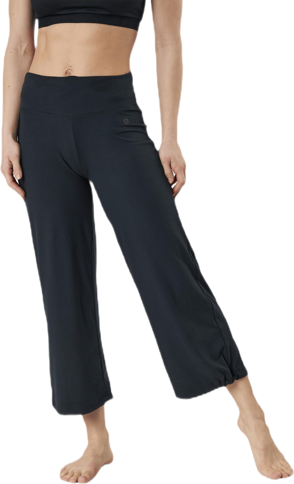 Rapture Cropped Pant Black, Female, Apparels, Pants, Yoga, Black, M